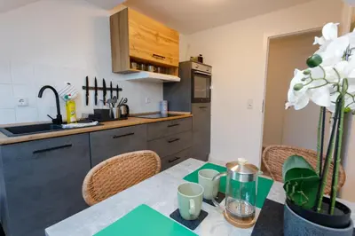 Küche/Küchenzeile in der Unterkunft Macabu Apartment Linda