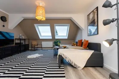 Ein Sitzbereich in der Unterkunft Macabu Apartment Linda