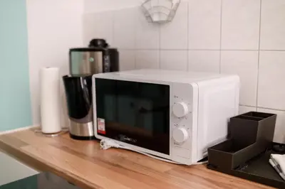 Küche/Küchenzeile in der Unterkunft FullHouse - Chemnitz - H132 Apartment