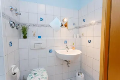 Ein Badezimmer in der Unterkunft FullHouse - Chemnitz - H132 Apartment