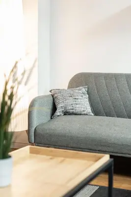 Ein Sitzbereich in der Unterkunft Gewölbewohnung mit Terrasse