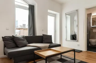 Ein Sitzbereich in der Unterkunft Gewölbewohnung mit Terrasse