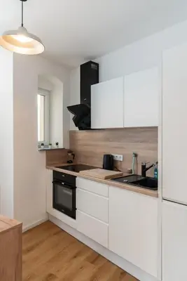 Küche/Küchenzeile in der Unterkunft Kleines Apartment für 3