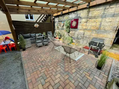 Ein Patio oder anderer Außenbereich in der Unterkunft Ferienhaus Montana