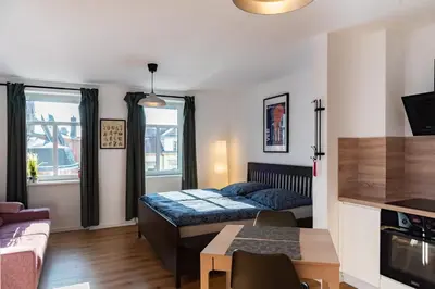Ein Bett oder Betten in einem Zimmer der Unterkunft Apartment für 2