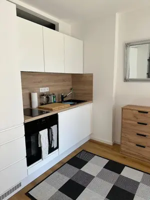 Küche/Küchenzeile in der Unterkunft Barrierearmes Mini Apartment