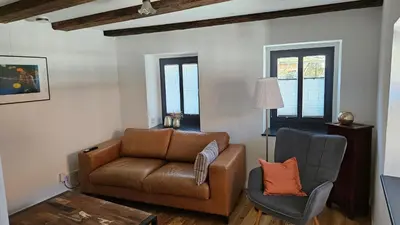 Ein Sitzbereich in der Unterkunft Friedrichs Kleines Haus