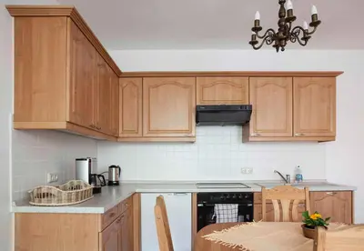Küche/Küchenzeile in der Unterkunft Ferienwohnung Benz