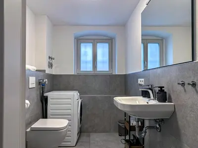 Ein Badezimmer in der Unterkunft Westpromenade No 6