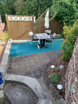 Der Swimmingpool an oder in der Nähe von Ferienwohnung Gartenblick