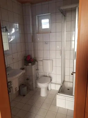 Ein Badezimmer in der Unterkunft Ferienhaus Gickelsberg