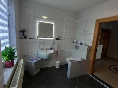 Ein Badezimmer in der Unterkunft Auszeit vom Alltag