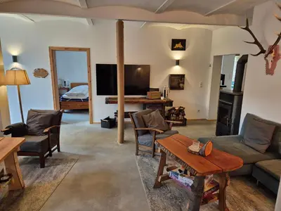 TV/Unterhaltungsangebot in der Unterkunft 24 Personen Ferienhaus Burgscheune Gnandstein