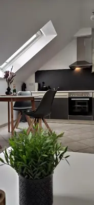 Küche/Küchenzeile in der Unterkunft Ferienwohnung Familie Günther Warmbad