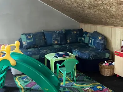 Ein Sitzbereich in der Unterkunft Holiday Home Frenkel