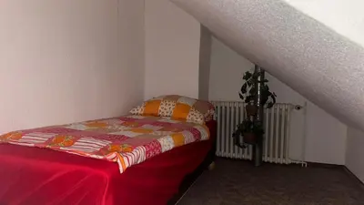 Ein Bett oder Betten in einem Zimmer der Unterkunft Ferienwohnung Bienchen