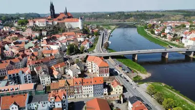 Blick auf einen Fluss in der Nähe der Ferienwohnung