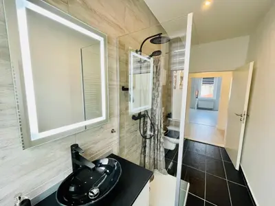 Ein Badezimmer in der Unterkunft Mitten in Meißen moderne Ferienwohnung No 5