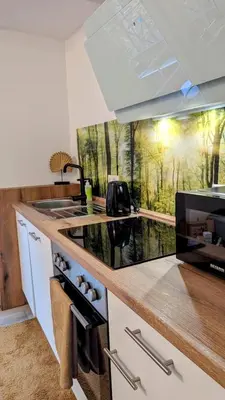 Küche/Küchenzeile in der Unterkunft Urlaubsresidenz Schlossblick