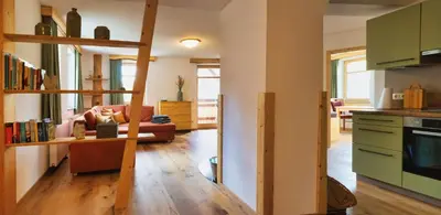 Küche/Küchenzeile in der Unterkunft Ferienwohnung Villa Oben im Sandsteinidyll