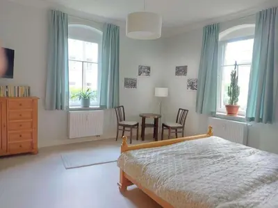 Ein Bett oder Betten in einem Zimmer der Unterkunft Villa Lebensart Comfortable holiday residence