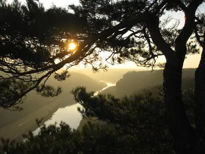 Naturlandschaft in der Nähe des Ferienhauses
