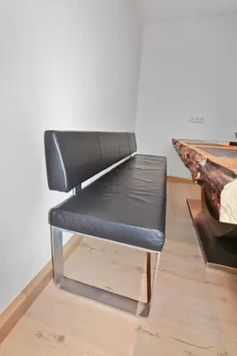 Ein Sitzbereich in der Unterkunft Hochwertiger ausgestatteter Bungalow für 8 Personen, 3 Schlafzimmer, 2 Parkplätze, WLAN