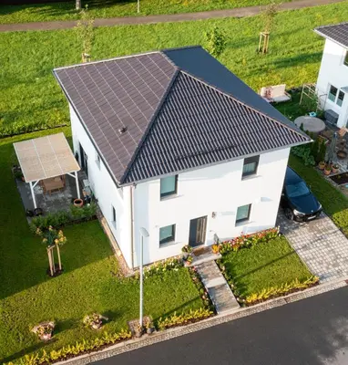 Das Gebäude in dem sich das Privatzimmer befindet