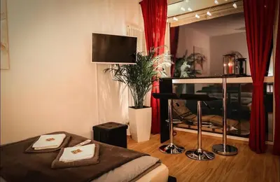 TV/Unterhaltungsangebot in der Unterkunft Modern Studio with a great View