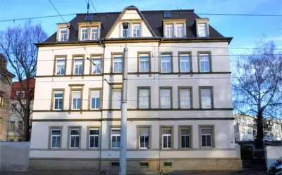 Das Gebäude in dem sich die Ferienwohnung befindet