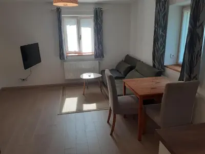 TV/Unterhaltungsangebot in der Unterkunft Fewo Gartenblick
