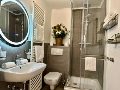 Ein Badezimmer in der Unterkunft Bellevue Apartment - Zentrum - Netflix - Parkplatz