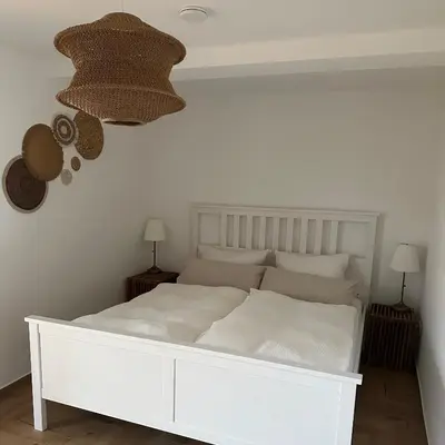 Ein Bett oder Betten in einem Zimmer der Unterkunft Altleubnitz 8