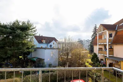 Das Gebäude in dem sich die Ferienwohnung befindet