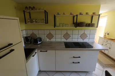 Küche/Küchenzeile in der Unterkunft Cottage Sächsische Schweiz