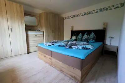 Ein Bett oder Betten in einem Zimmer der Unterkunft Cottage Sächsische Schweiz