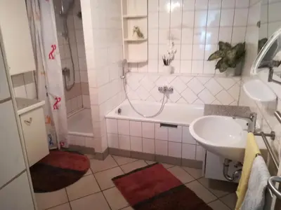 Ein Badezimmer in der Unterkunft schnuggliche Ferienwohnung