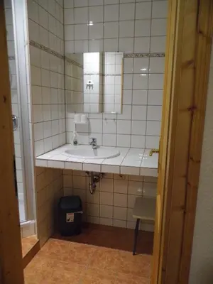 Ein Badezimmer in der Unterkunft Haus Waldesheim