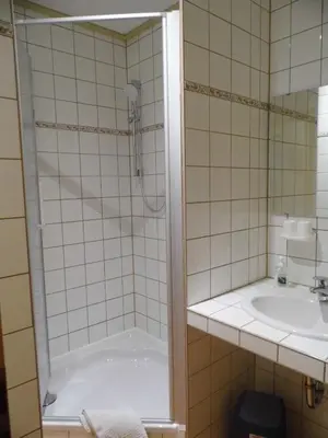 Ein Badezimmer in der Unterkunft Haus Waldesheim