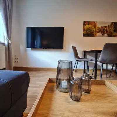 TV/Unterhaltungsangebot in der Unterkunft Ferienwohnung Liliensteinblick am Elberadweg