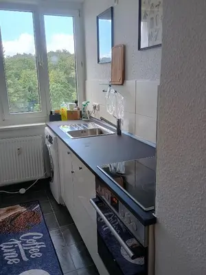 Küche/Küchenzeile in der Unterkunft Urlaub Oase