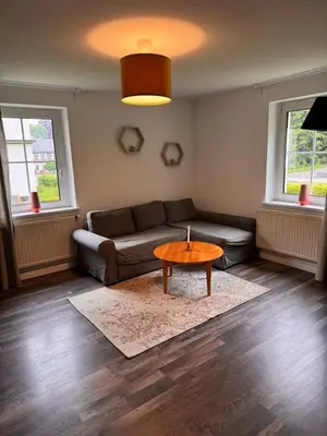 Ein Sitzbereich in der Unterkunft Ellis-Ferienwohnung-Erzgebirge