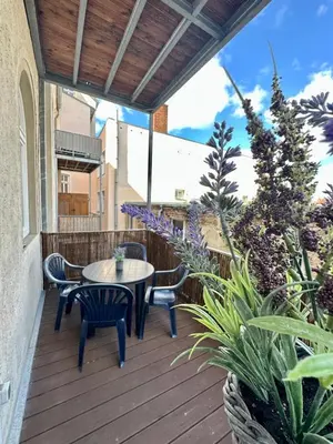 Ein Balkon oder eine Terrasse in der Unterkunft Altstadt Suite 120qm WLAN Balkon 2 Bäder