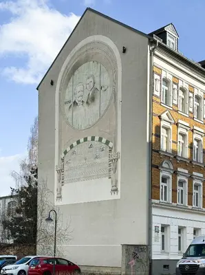 Das Gebäude in dem sich die Ferienwohnung befindet
