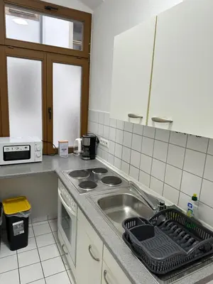 Küche/Küchenzeile in der Unterkunft Linda Ninh Apartment 6 Altstadt