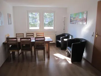 Ein Sitzbereich in der Unterkunft Suite der Villa Elsa