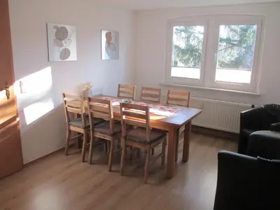 Ein Sitzbereich in der Unterkunft Suite der Villa Elsa
