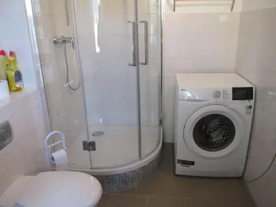 Ein Badezimmer in der Unterkunft Suite der Villa Elsa