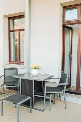 Grundriss der Unterkunft Zentrum, 2R, eigene Terrasse, WiFi, 4P, modern, ruhig