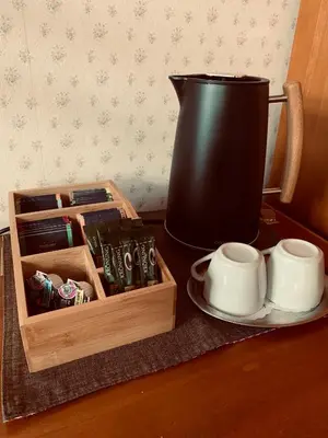 Kaffee-/Teezubehör in der Unterkunft Waldhof zu Grillenburg im Tharandter Wald am See